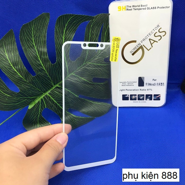 Miếng dán kính cường lực Huawei Nova 3i Full màn Glass