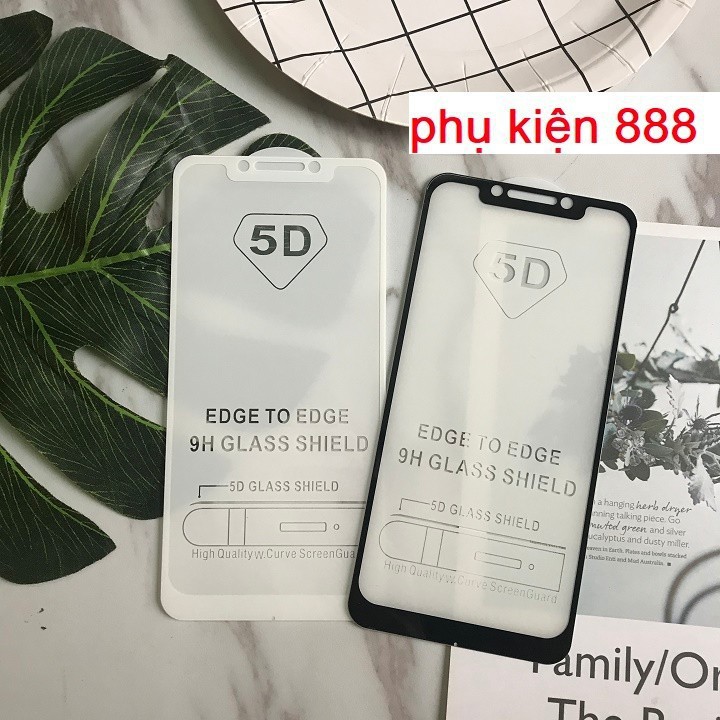 Combo kính cường lực và ốp silicon Focophone F1 Full màn Glass