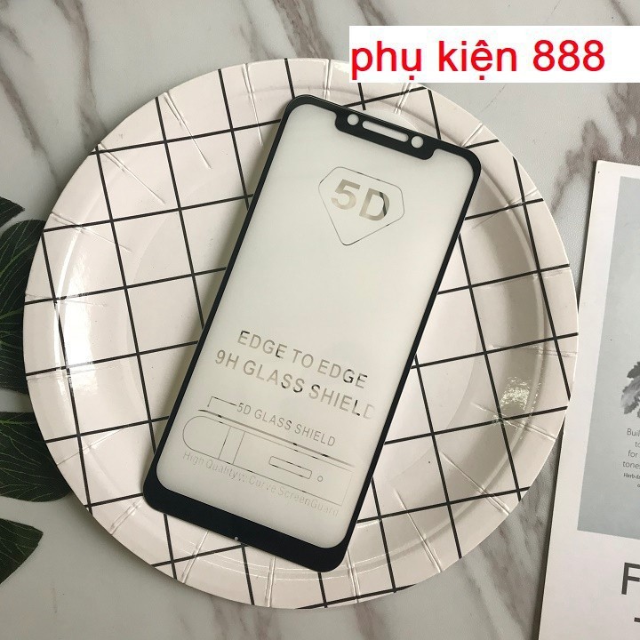 Combo kính cường lực và ốp silicon Focophone F1 Full màn Glass