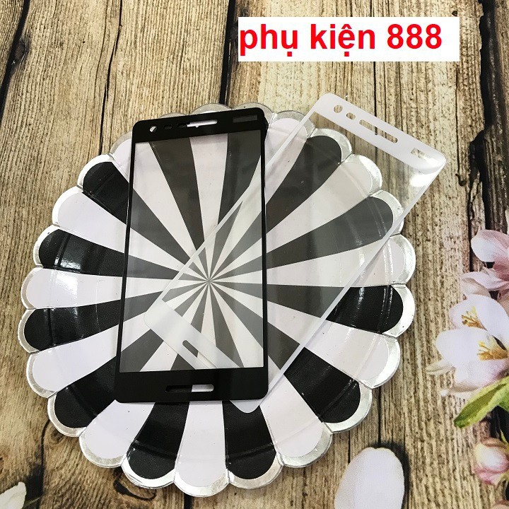 Combo kính cường lực và ốp silicon Nokia 2.1 Full màn Glass