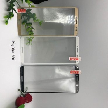 Combo kính cường lực và ốp silicon Y7 Pro 2018 Full màn Glass