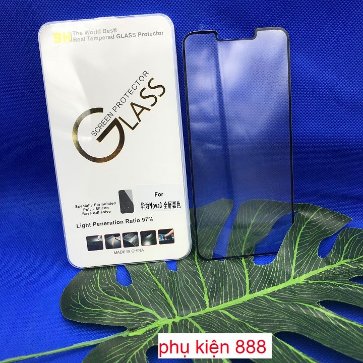 Miếng dán kính cường lực Huawei Nova 3 Full màn Glass