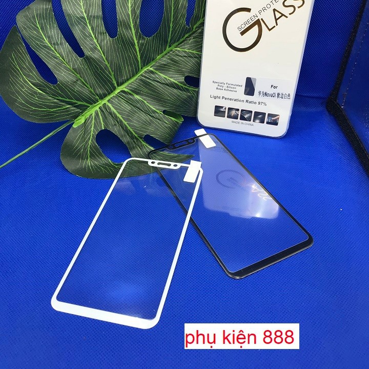 Miếng dán kính cường lực Huawei Nova 3 Full màn viền dẻo Glass