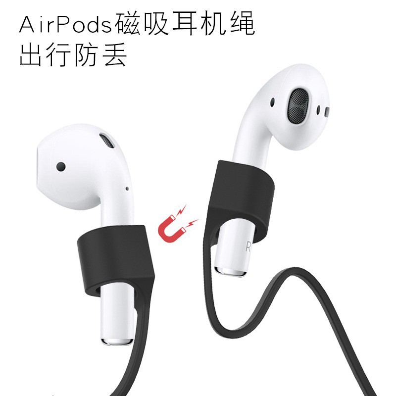 Combo Nút cao su và Dây deo chống rớt dùng cho tai nghe Bluetooth Apple AirPods