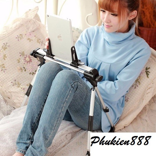 This is the image description Khung Kẹp Điện Thoại Đa năng máy tính bảng