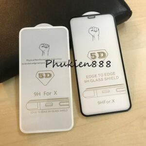 Miếng dán kính cường lực iPhone X full màn 5D - CL389