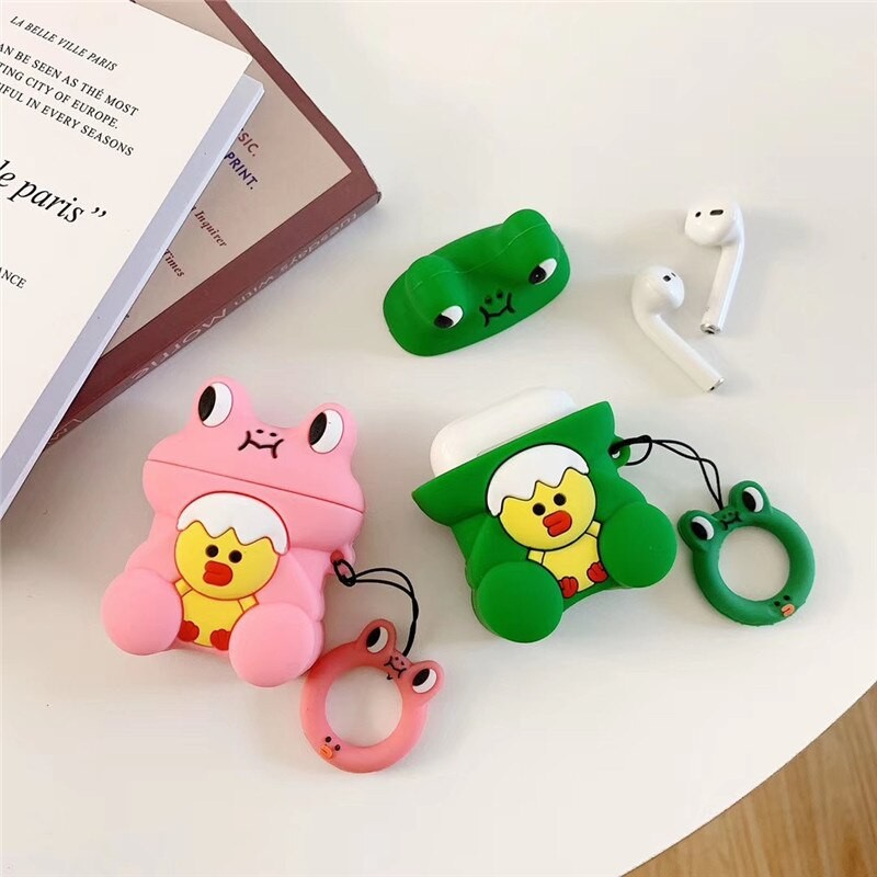 case-airpods-ech-co-trung-5 Case AirPods Ếch có trứng