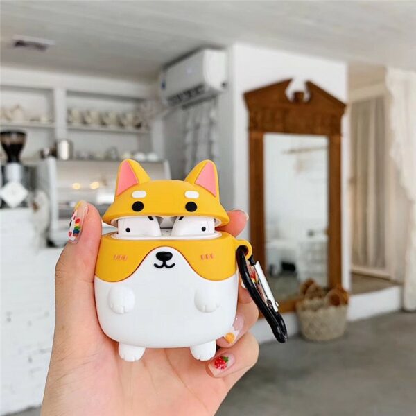 Ốp airpods Corgi, Husky - PK422