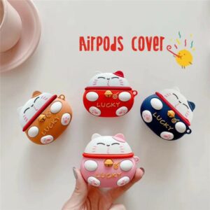 Ốp Airpods Pro Mèo Thần Tài Lucky - PK526