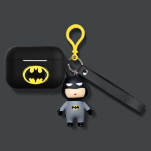 Ốp Airpods Pro silicone kèm móc BatMan - PK452