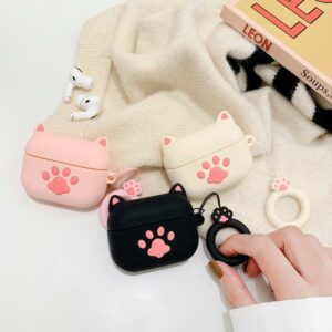 Ốp Airpods Pro silicone chân mèo - PK454