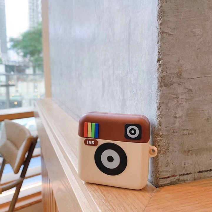Ốp Airpods 1/2/Pro silicone Instagram - PK445
