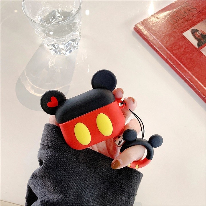 Ốp Airpods 1/2/Pro silicone Mickey cặp - PK442
