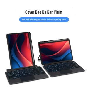 Bao da bàn phím Huawei Honor Pad 9 12.1inch Hey2-W09/W19 có Touchpad, giá đỡ, đèn LED, có thể tháo rời