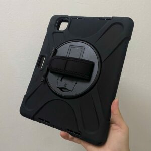 Ốp Lưng iPad Air 11inch M2 2024 chống sốc có chân dựng, dây đeo vai và tay xoay 360