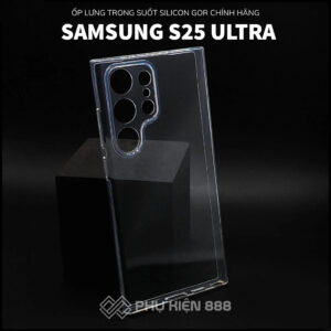 Ốp lưng silicon Gor Samsung S25 Ultra trong suốt chính hãng bảo vệ camera