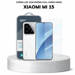 Cường lực Xiaomi Mi 15 trong suốt KHÔNG FULL MÀN chống bám vân tay chính hãng GOR