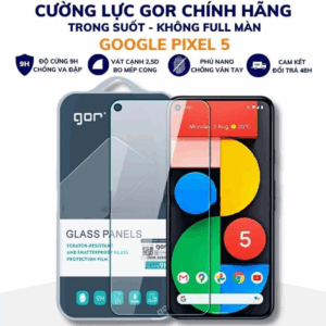 Kính cường lực pixel 5 trong suốt không full màn chống bám vân tay chính hãng Gor
