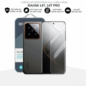Kính cường lực Xiaomi MI 14T / 14T Pro trong suốt KHÔNG FULL MÀN chính hãng GOR