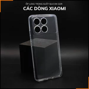 Ốp lưng Redmi k80, k80 Pro / k70, k70 Pro silicon GOR trong suốt chính hãng bảo vệ camera