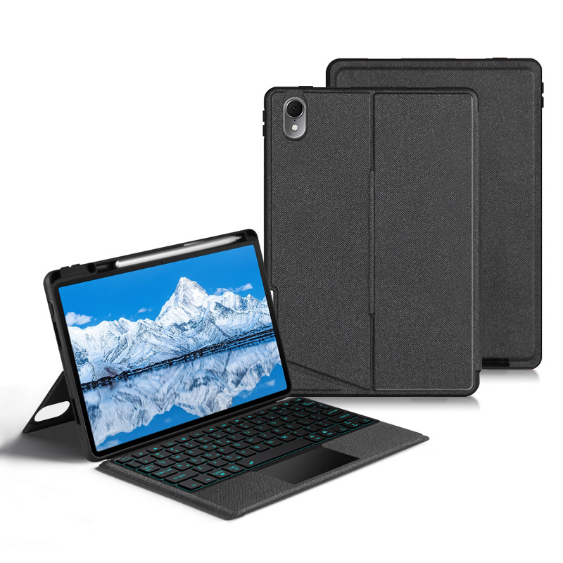 bao da bàn phím Huawei MatePad 11.5 inch 2023 Bàn phím Bluetooth Huawei MatePad 11.5 inch 2023 (có Touchpad, giá đỡ, đèn LED, có thể tháo rời) Huawei MatePad 11.5 inch 2023 bao da bàn phím có touchpad