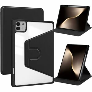 Bao da Honor Pad GT2 Pro 12.5 Thông minh Xoay 720° Ngang Dọc mặt lưng Acrylic có khay để bút